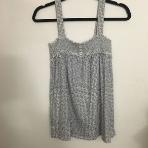 NWOT Delias floral button tank coquette